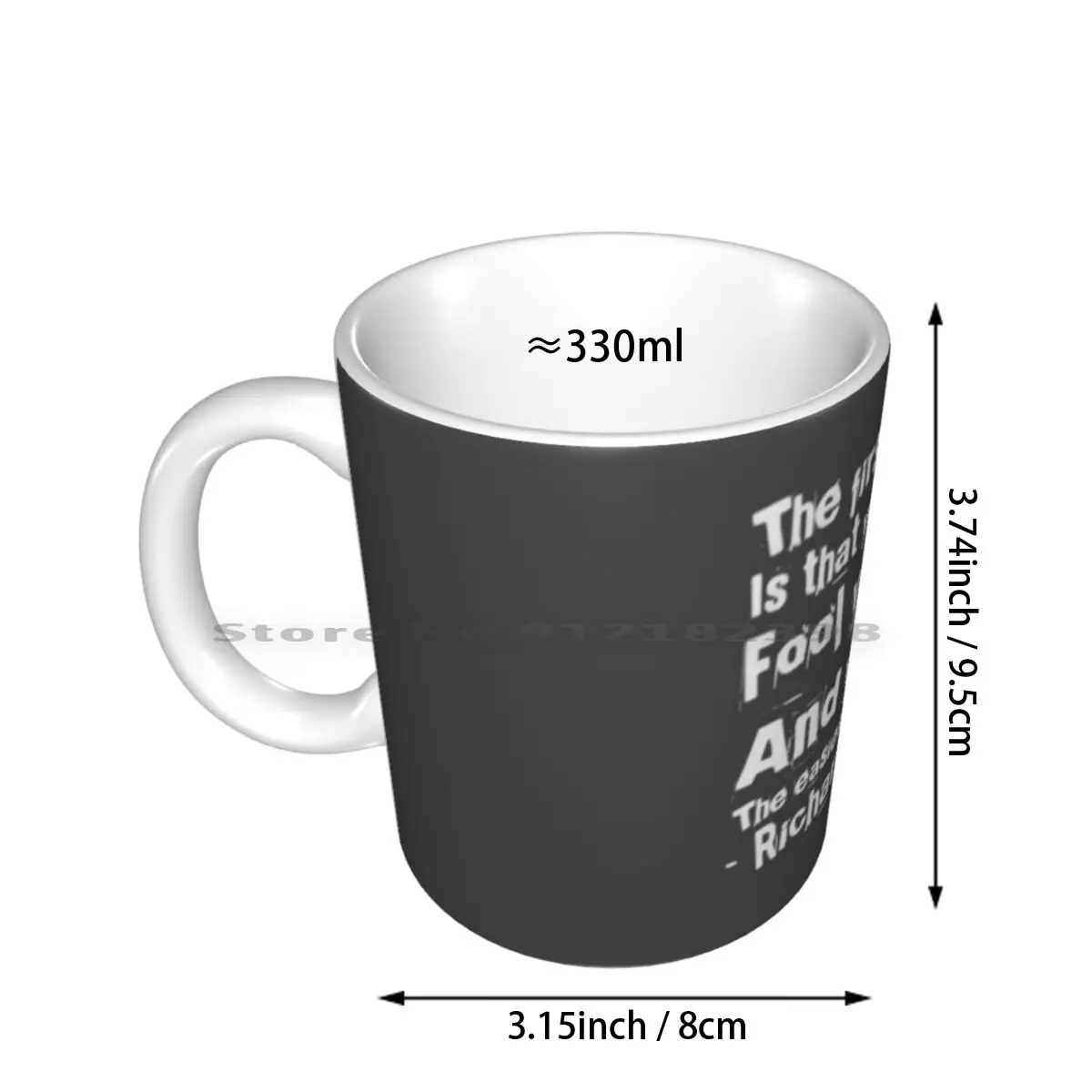 Richard Feynman Quote Ceramic Mugs Coffee Cups Milk Tea Mug Science Newton Universe Study Algebra Atom Experiments Physics