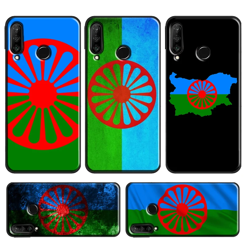 Gypsy Romani Roma Flag Case For Huawei P Smart 2019 Z P30 Lite P20 P40 Pro Mate 20 Lite Nova 5T Honor 50 10i 8X 9X