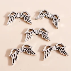 Leslie 20pcs 23*13mm Tibetan Accessories Flying Angel Wings Connectors Beads for Necklaces Bracelet Pendants Jewelry Making