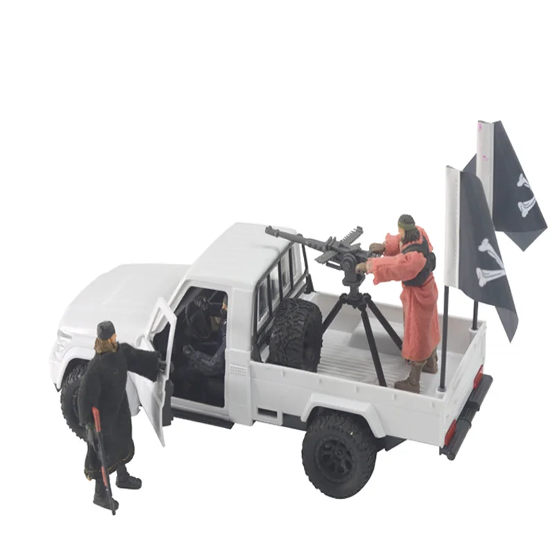 1:18 Scale Soldier Scene Accessory Pickup Truck Vehicle Plastic Model For 3.75 ‘’ Action Figure War Children Toys Gift