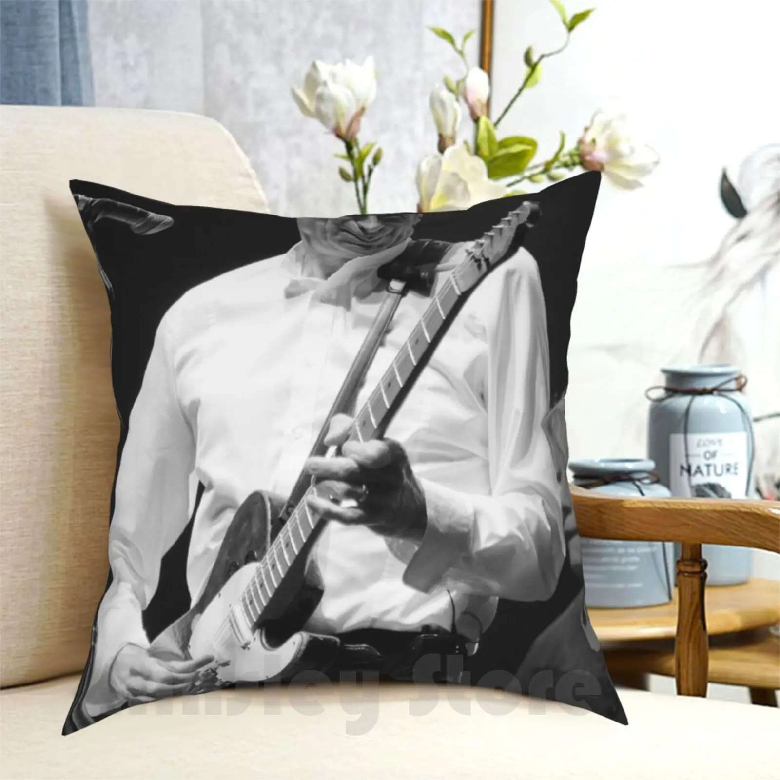 Francis Pillow Case Printed Home Soft DIY Pillow cover Francis Status Quo Live Band Rick Parfitt Guitar Guitars Colour