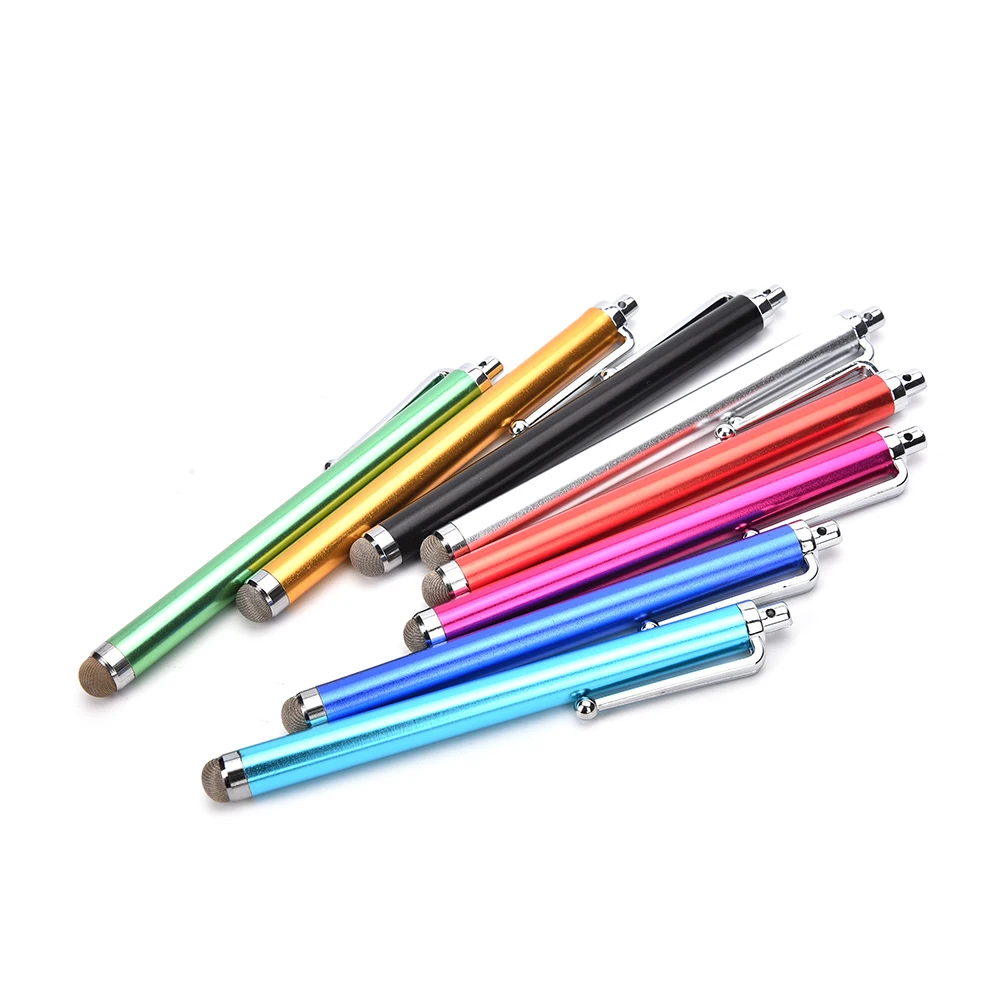 1pcs Metal Fibre Stylus Mesh Micro Fiber Tip Touch Screen Stylus Pen For iPhone For Samsung Smart Phone Tablet PC Color Randomly