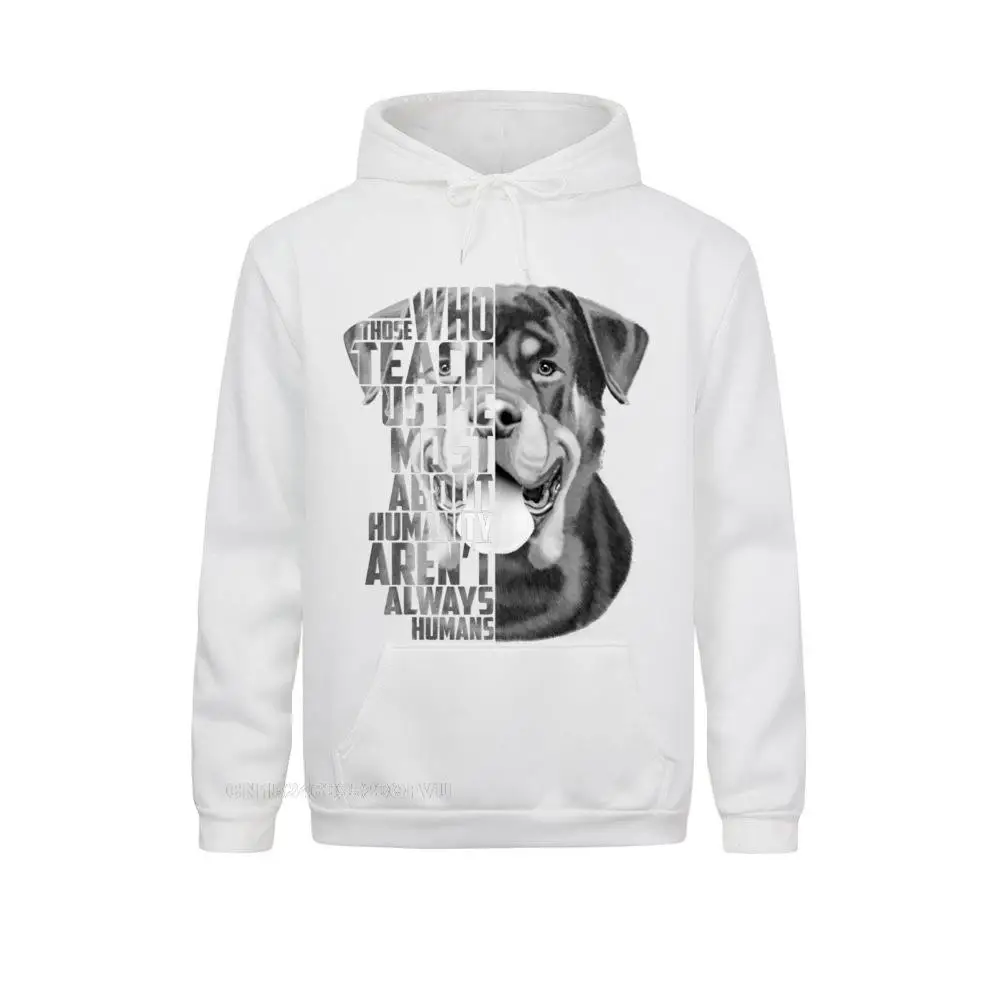 Vintage Rottweiler Head Loyalty Quote Portrait Dog Hoodie Men Crewneck Percent Cotton Sweater Wholesale