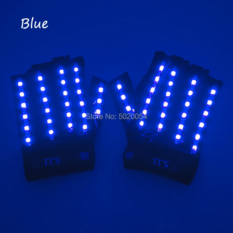 Guantes LED de Lobezno para hombre, manoplas de miedo para Halloween, suministro de accesorios de Anime, guantes de superhéroes alimentados por CR2023