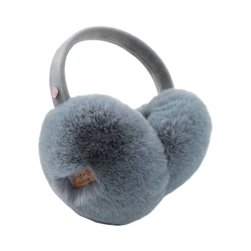 2024 New Unisex Winter Warm Bluetooth Earmuffs Wireless Plush Earphone Music Ear Warmers