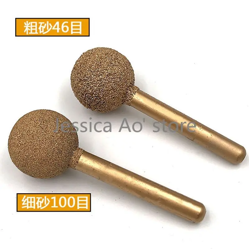 12-25mm mulino elettrico sfere Abrasive Abrasive diamante brasato testa di macinazione giada intaglio marmo Peeling Dremel lucidatura