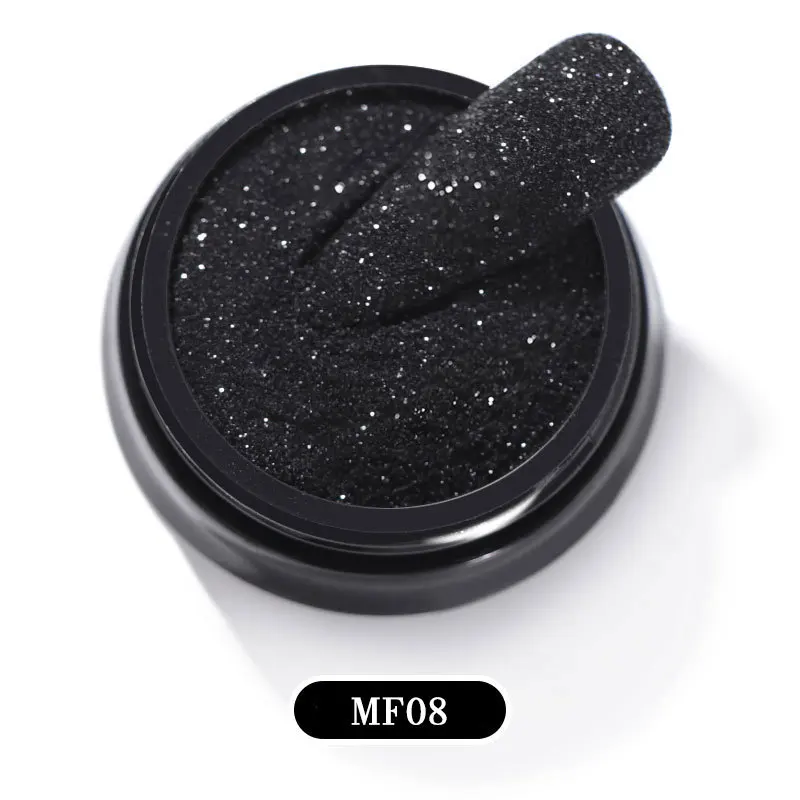 Glänzendes Puder, Pailletten, Glitzer, Nagelkunst-Dekorationen, laserleuchtendes Pigmentstaub für Maniküre - 1 Box – Detail 8