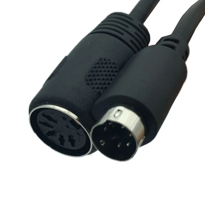 6Pin Mini-DIN (PS2) Male To DIN 5Pin Female Adapter Connector Cable For Keyboard 15cm