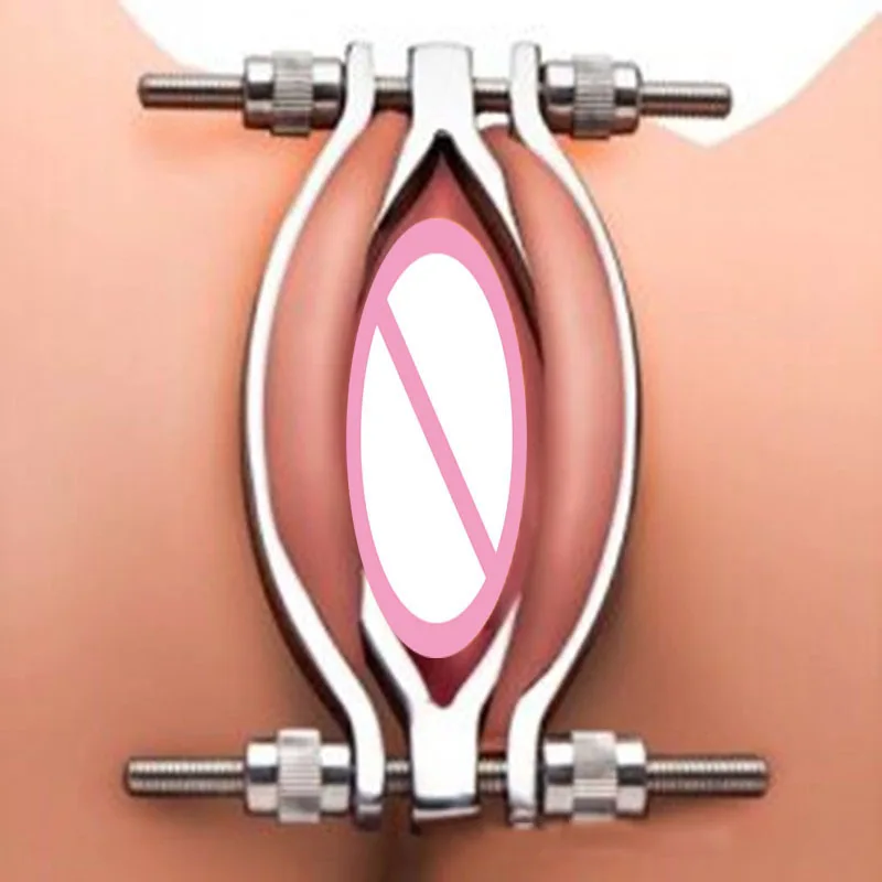 BDSM Extreme Anal Dilator Trainer Vaginal Speculum Mirror Pussy Clamp Metal Anal Butt Plug Enema Clean Toys For Couple Anal Sex