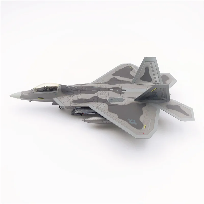 Wltk USAF F-22 Raptor Stealth Fighter Battled Version 1/100 Diecast Model