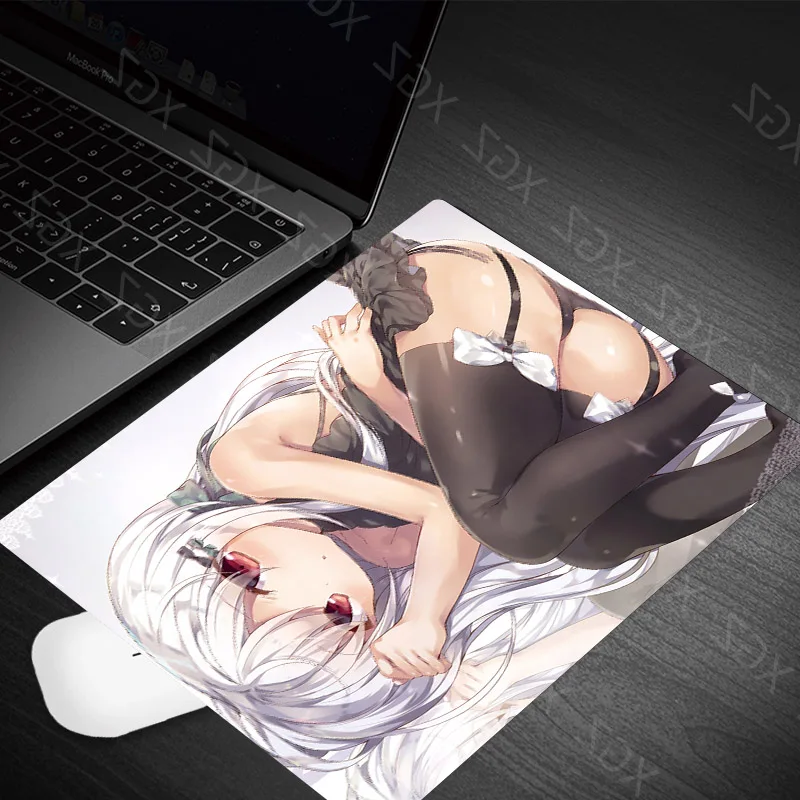 Yzuoan Sexy Girls Promotion Mouse Pad Anime Gaming Keyboard Rubber Mat Mouse Player Laptop Game Home Office Desktop 22x18 Cm Pad