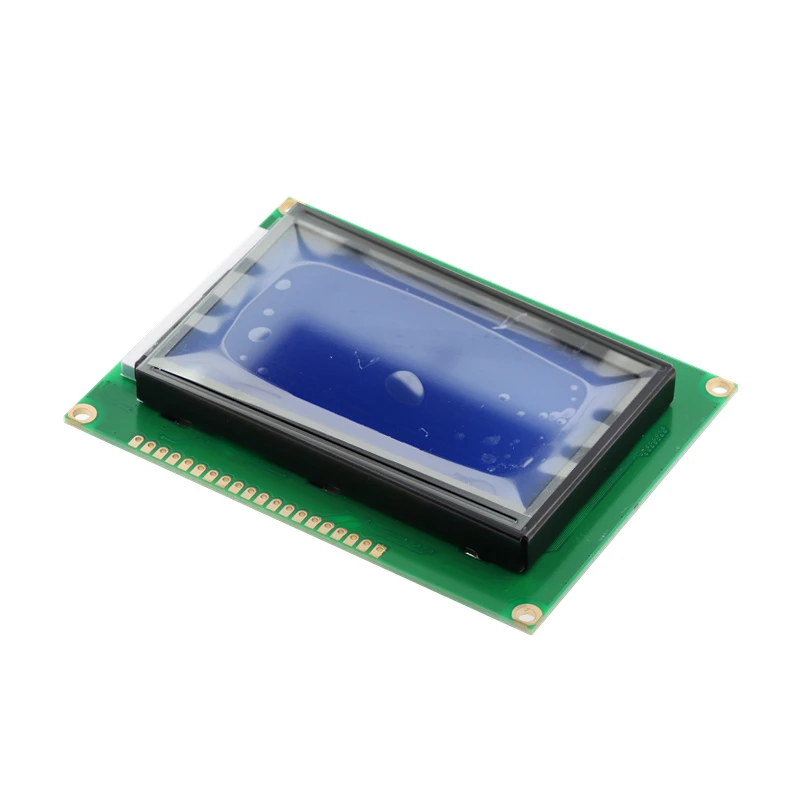 128*64 DOTS Yellow Green LCD module 5V blue screen 12864 LCD with backlight ST7920 Parallel port for arduino raspberry pi