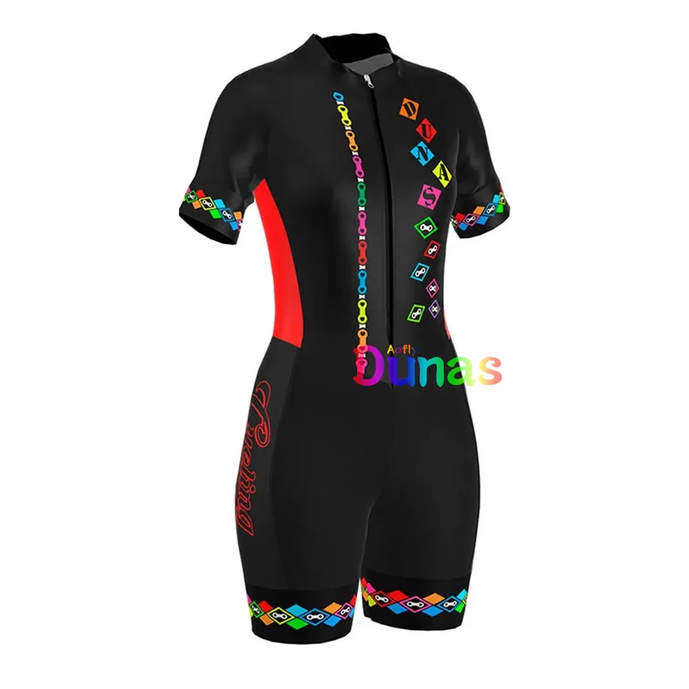 

2021Dunas Women's Professional Triathlon Skinsuit Sets MTB Short Cycling JerseyMacaquinho Ciclismo Feminino Clothing Bike Shirts