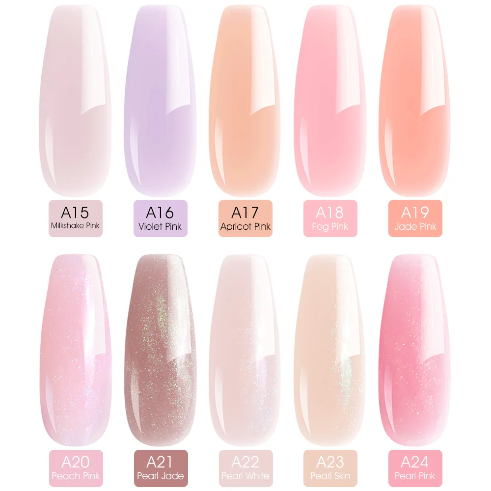 50ml VENALISA Schnelle Builder Gelee UV Bau Gel Verlängerung Camouflage Gel Lack Glitter Farbe Tränken Weg Vom UV LED Französisch gel – Detail 7