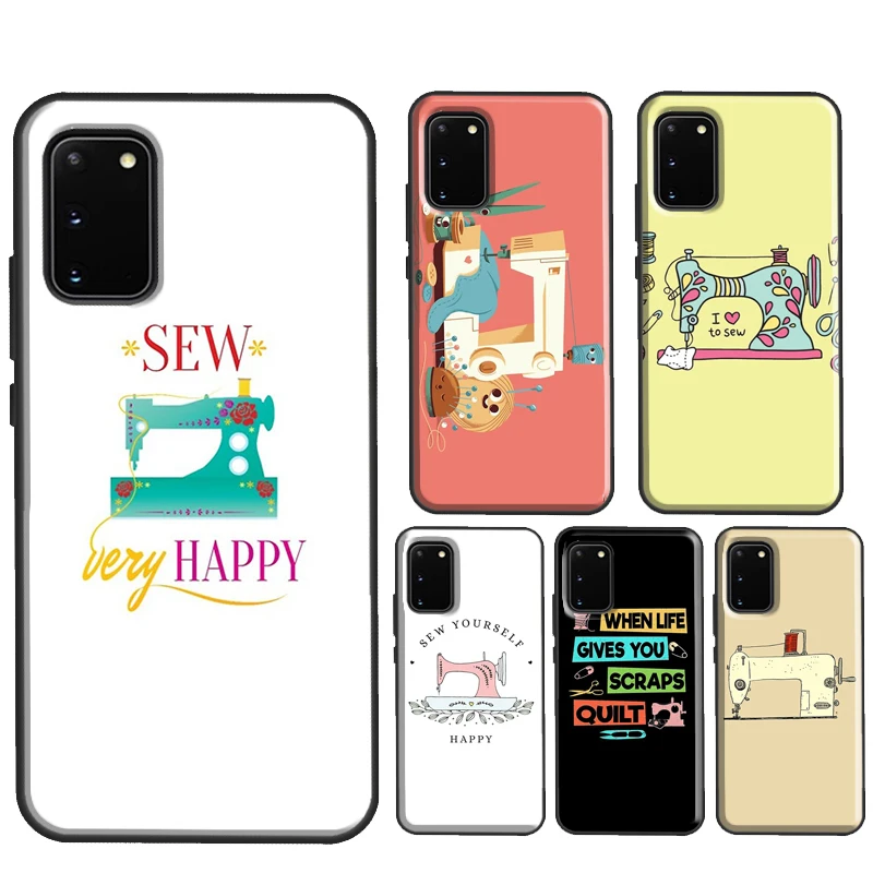 Sewing Machine Case For Samsung S20 FE S8 S9 S10 Plus Note 10 Plus Note 20 Ultra S21 S22 Ultra Cover