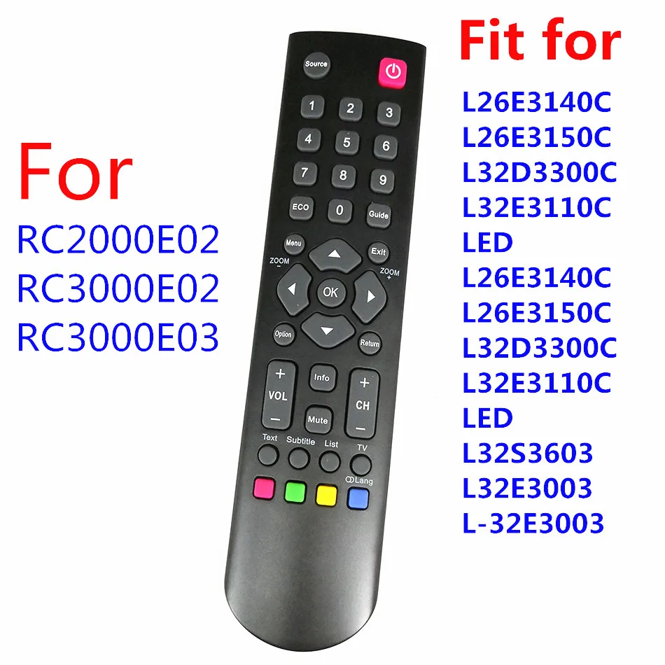 

New Original Remote Controller RC2000E02 For TCL TV RC3000E03 L26E3140C L26E3150C L32D3300C H32B3803 H24E4433 Thomson T32RTE1250