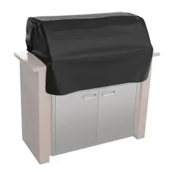 BBQ Grill Top Cover Waterproof Dustproof Built In Grill Cover 210D Oxford Cloth Outdoor Barbecue Grill Cover Camping Accessories
