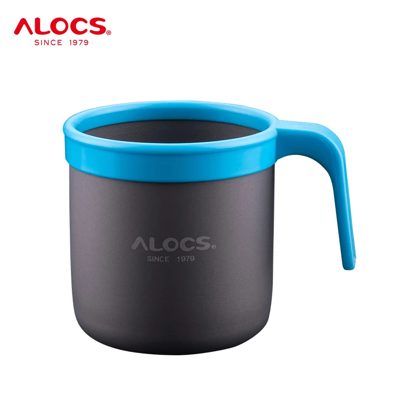 Alocs TW-401 Outdoor Portable 400ml Aluminium Alloy Camping Water Cup Mug Coffee Cup Teacup For Travel Hiking Backpacking