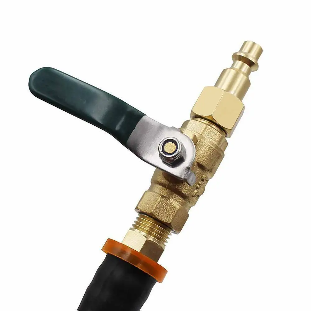 RV Winterizing Blow Out Adapter W Shut-Off Valve 3/4\