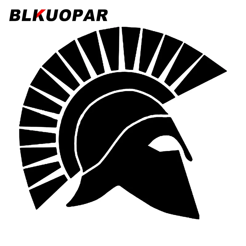BLKUOPAR for Spartan Helmet Car Stickers Fashionable Scratch-Proof Decals Sunscreen Windows Refrigerator Decor Car Goods