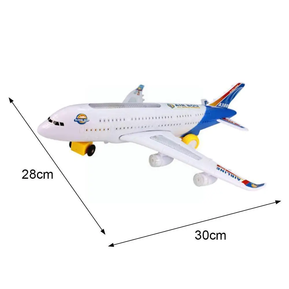 New Mini Airbus A380 Model Airplane Children Electric Flash Light Sound Toys Airbus Model Airplane Universal Toys For Children