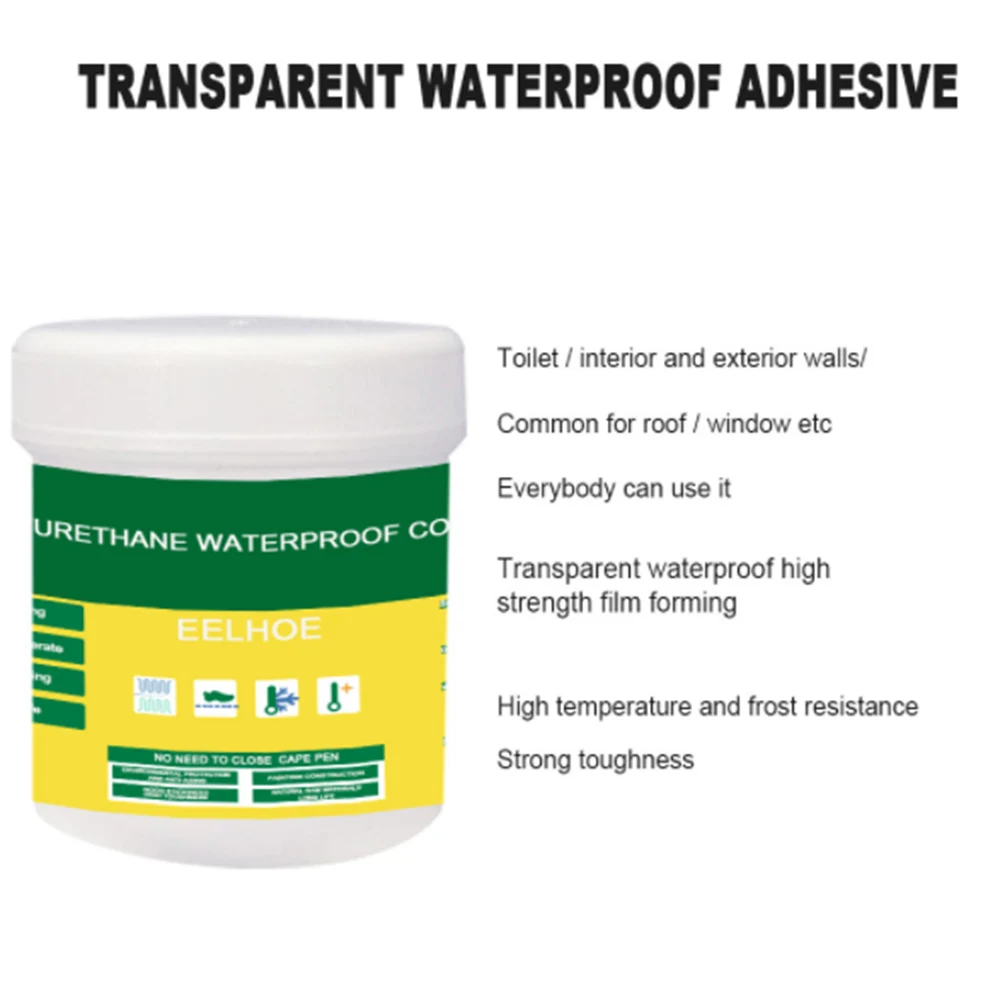 For Home Bathroom Roof Sealant Waterproof Glue Waterproof Invisible Paste Mighty Repair Adhesive Polyurethane Leak Proof Coat