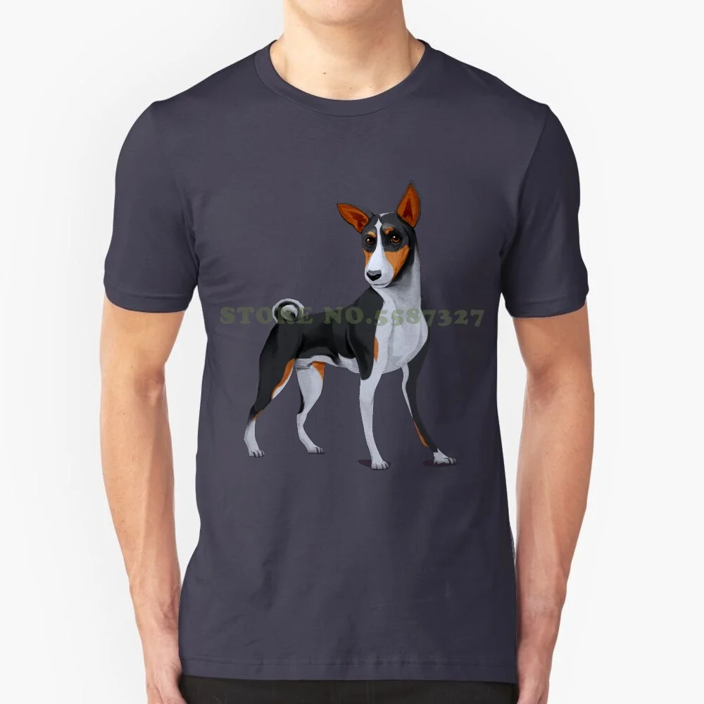 Camiseta Vintage de moda de color Basenji Tri, camisetas de perro sabueso de África