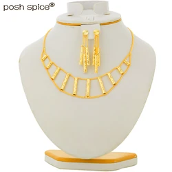 French Bride Jewelry Sets for Women Arab Eritrea Habesha Sudan Earring sets Link Necklace Sets