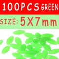 100 piezas verdes de 5x7 mm