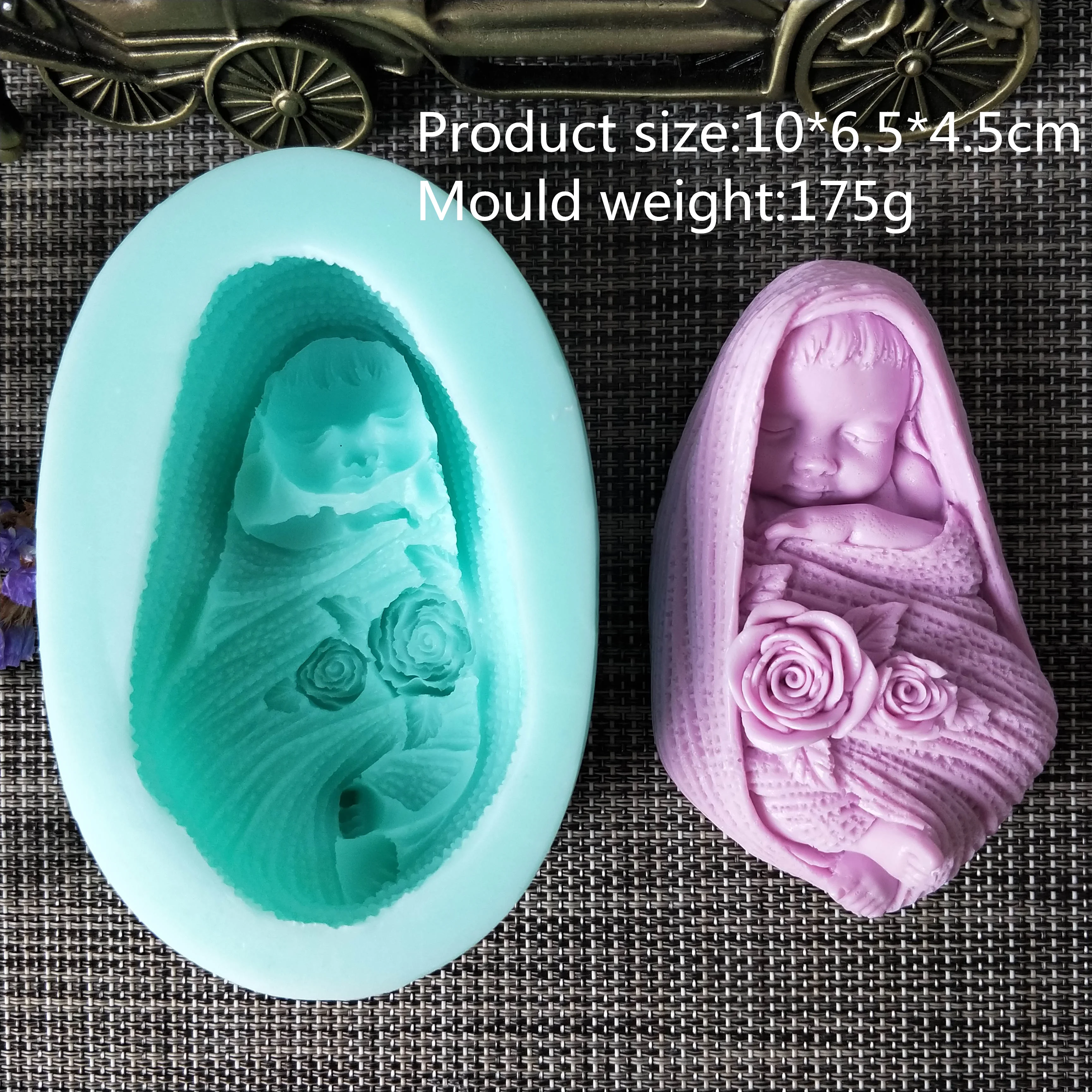 Little Angle Baby Shape Silicone Mold 3D Cake Candle Soap Plaster Resin Mould DIY Aromatherarpy Household Decoration Craft Tools