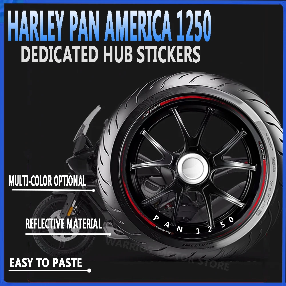 Motorcycle wheel reflective waterproof wheel sticker is suitable  wheel decoration sticker For Harley Pan America 1250 pa1250s