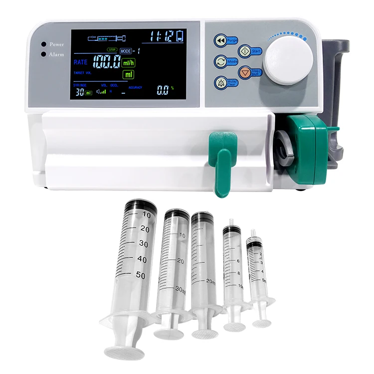 Remote Control Good Quality Large Screen Human Veterinary Pet Infusion Syringe Pump images - 6