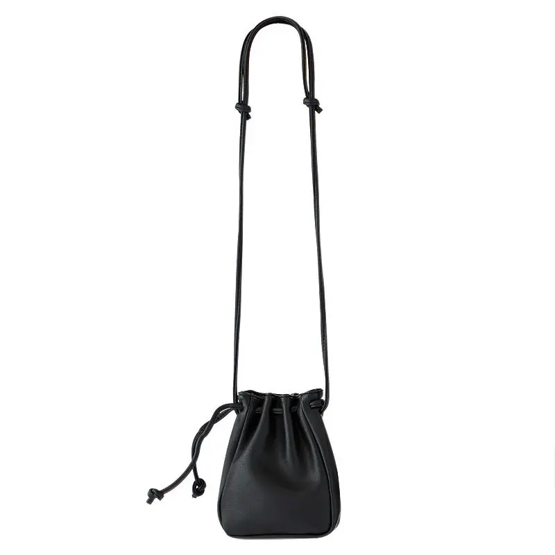 Crossbody Bags Women Solid Color Simple Fashion Bucket Shoulder Bag String Sweet Lovely Korean Stylish Designer Daily All-match