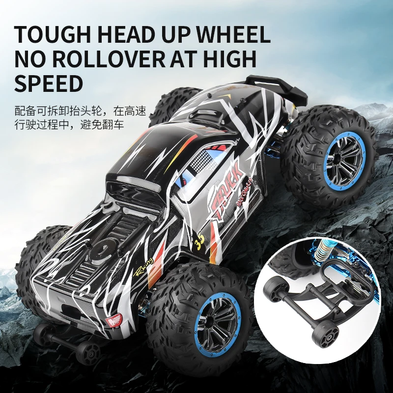 80KM/H Brushless RC Racing Car Metal Alloy 200M Distance Racing Buggy off Load Climbing RC Toys Shock Absorption Vehicle RC Toy