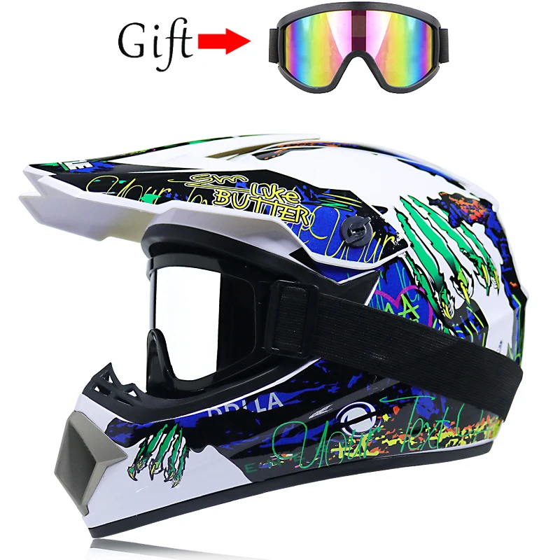 Motorcycl helmets downhill helmets off-road mountain helmet full face racing helmet free mask