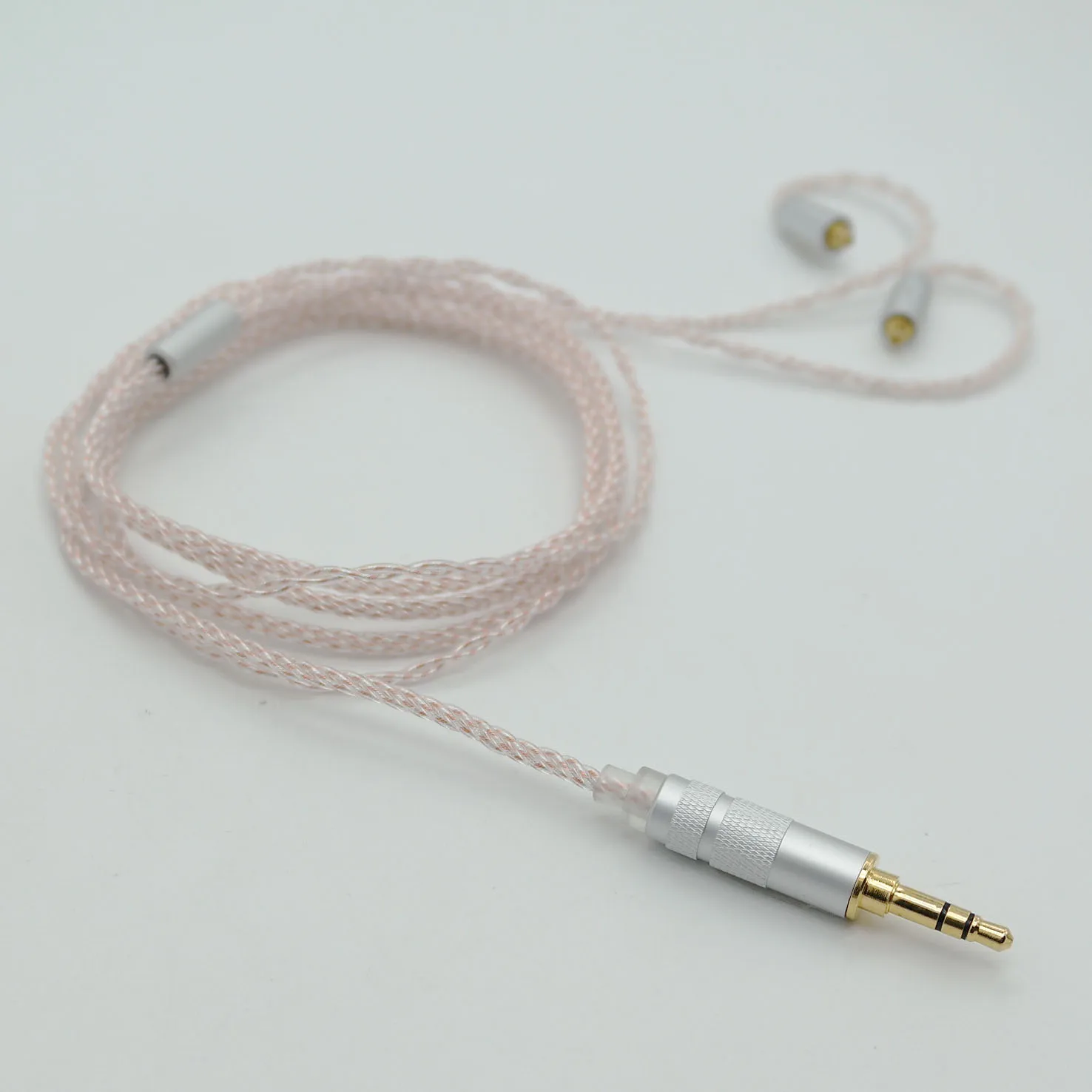Fit For Shure SE535 SE235 SE215 UE900 Westone Earphone OCC With Silvered MMCX Replacment Cable