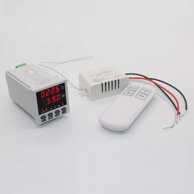 

0-100'C 0-99.9%RH intelligent temperature and humidity controller remote control on off RS485 high temperature sensor