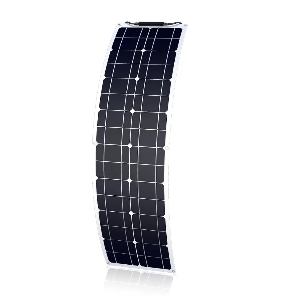 อเนกประสงค์50W 100Wยืดหยุ่นแผงMonocrystalline Siliconโมดูลสำหรับเรือ,รถ,Camper,เรือยอชท์,12V