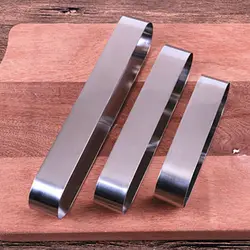 New Metal Mini Stainless Steel Cake Mold Mousse Ring Long Oval