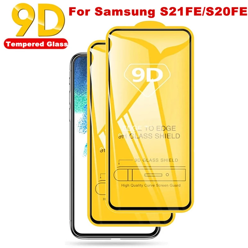 2PCS 9D Tempered Glass For Samsung S23 FE S20FE Screen Protector For Samsung Galaxy S23 FE S21 s21fe S23 S22 Protective Glass