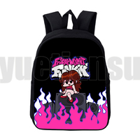 New 3D Print Fnf Shooting Game Friday Night Funkin Backpack School Bag for Teenage Girls 12/16 Inch Anime Travel Bag Children