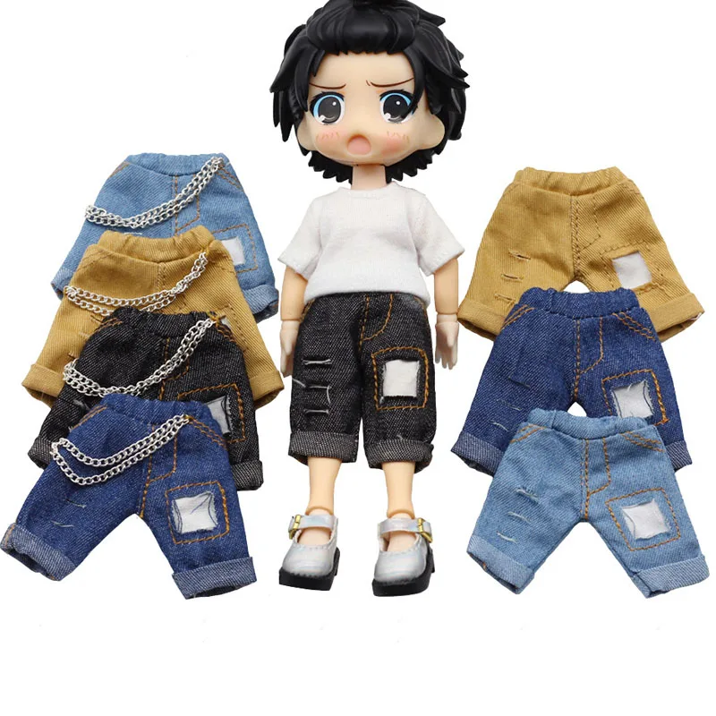 HOUZIWA 1/12 BJD accessori per bambole DOD OB11 pantaloni per bambole