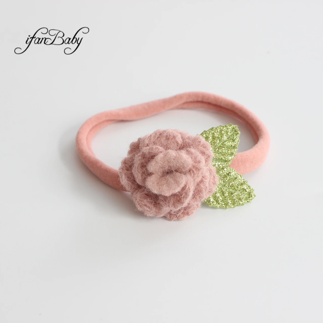 Boutique Kids Girl Flower Headband Nylon Elastic Strench Headwear