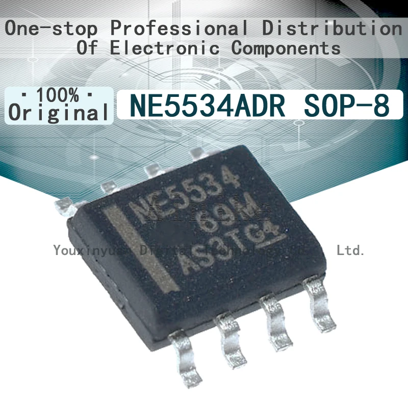 10/Pcs Nieuwe Originele NE5534 NE5534A NE5534DR NE5534ADR Sop-8 Audio Operationele Versterker Driver Ic SOIC-8