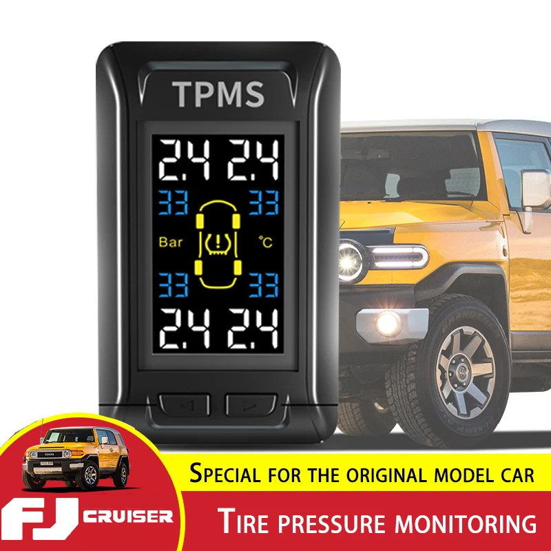 For Toyota FJ Cruiser Tire Pressure Monitor Systems Intelligent Tire Temperature Detection Tire Pressure Monitoring Accessories