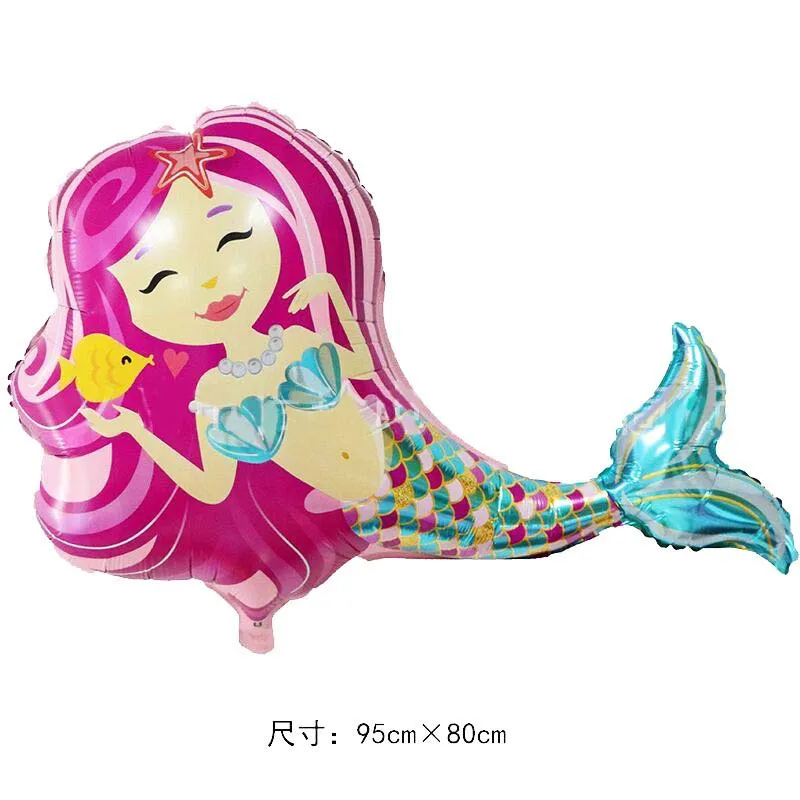 Mermaid ocean Marine life theme Party Balloons Kids Birthday Party Decorations Baby Shower Decor Helium Globos kids toy