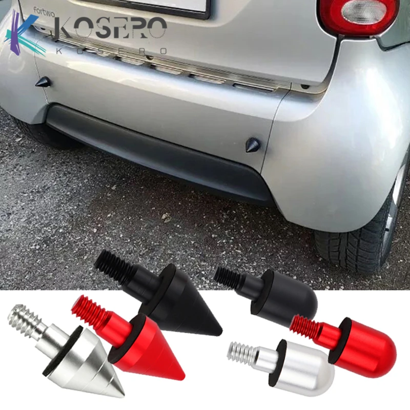 Alloy Car Rear Bumper Spike Anti Collision Front Rear Protector For Mercedes SMART 451 450 Fortwo BRABUS Car exterior decoration