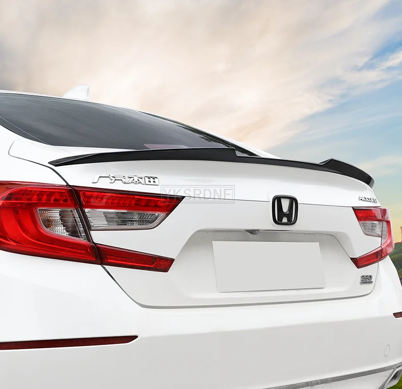 YKSRDNF For Honda Accord 10th Spoiler 2018-2019 Accord Spoiler ABS plastic Material Car Rear Wing Color Rear Spoiler