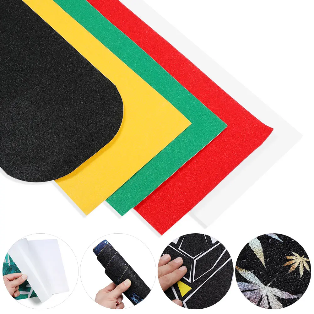 85*24cm For Skating Board Professional Grip Tape Longboarding Griptape Accessory Skateboard Deck Sandpaper Decks Sticker