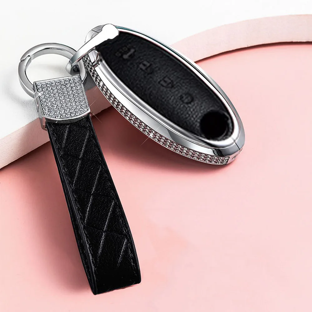 Diamond Leather Car Key Cover Case For Nissan Qashqai J10J11 X-Trail t31t32 kicks Tiida Pathfinder Murano Note Juke For Infiniti